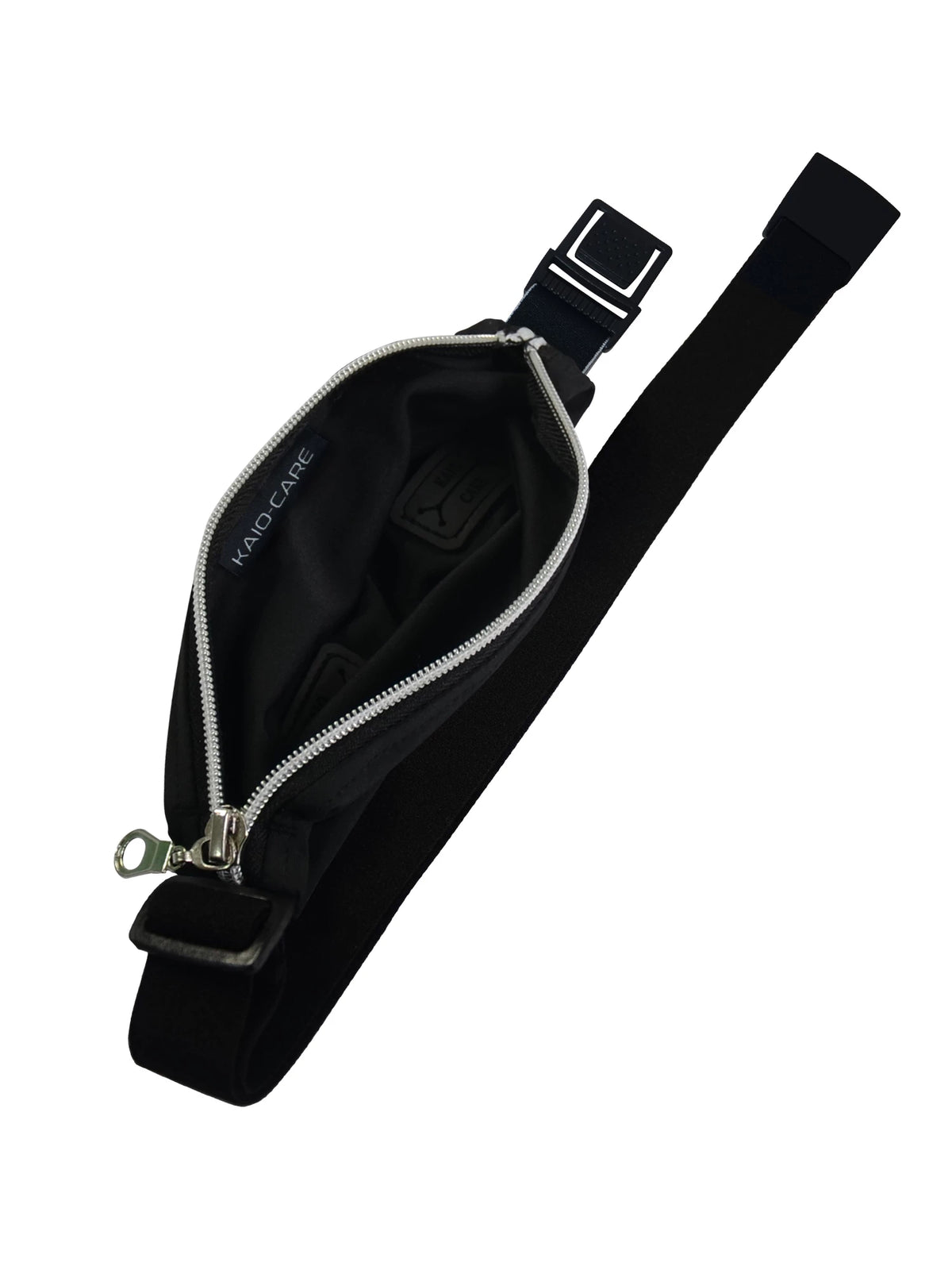 Open Kaio-Device infusion pump belt showing the interior pouch