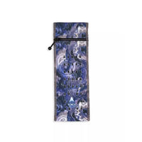 Insulin travel case cooler Dia-Cool size 1 with zippered pouch, purple blue pattern, portable and reusable insulin pen cooling wallet