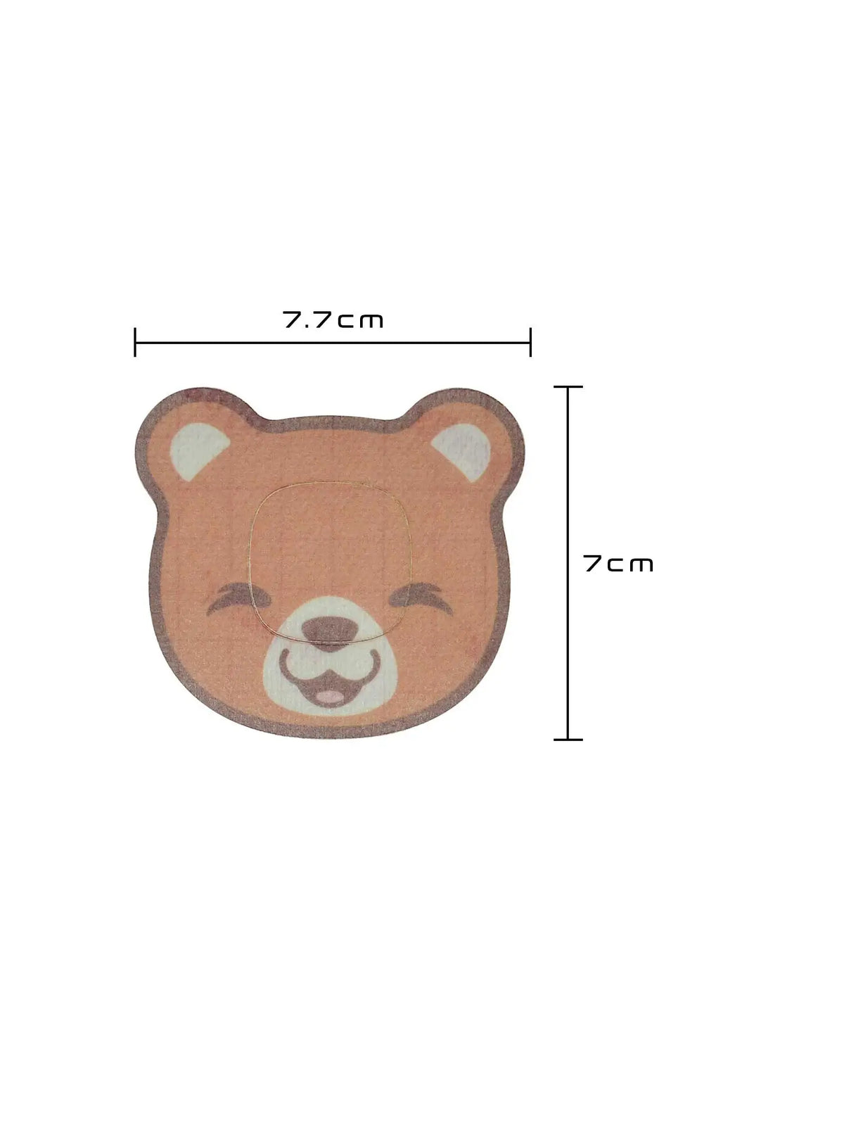 Plaster mocujący dla dzieci do Simplera Sync, kształt: miś, wymiary 7,7 x 7 cm