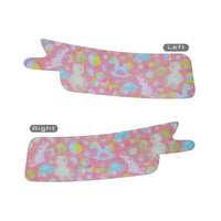 nasogastric tube tape pink left and right sides showing adhesive positioning for accurate and secure tube fixation