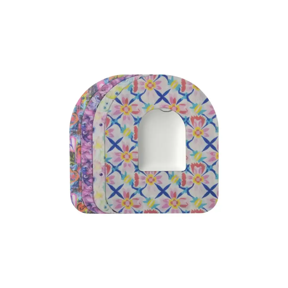 Plastry mocujące do poda Omnipod, seria Spring, 4 wzory ułożone w stos