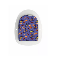 Halloween-themed Omnipod POD sticker with pumpkins and candy design.