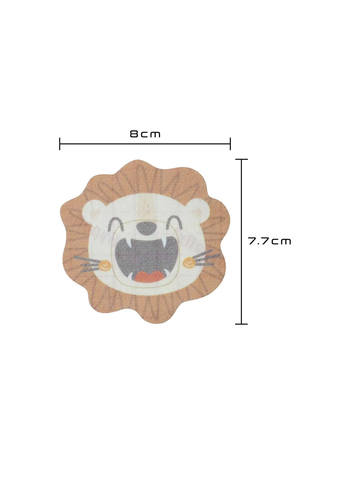 Plaster mocujący dla dzieci do Simplera Sync, kształt: lew, wymiary 8,0 x 7,7 cm