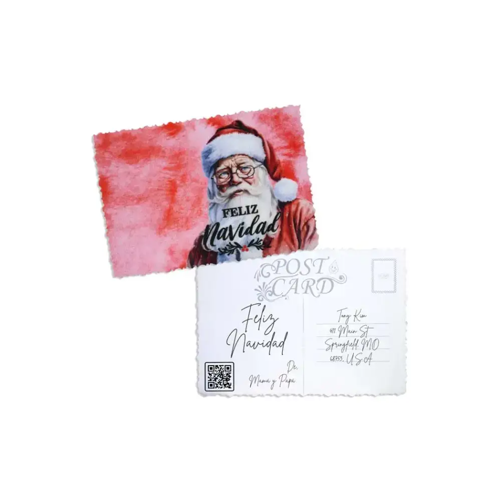Elegant Christmas Postcard - Kaio-Cards