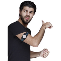 Sinocare iCan i3 Armband - Dia-Style worn on arm, secure fit for CGM users during activities.