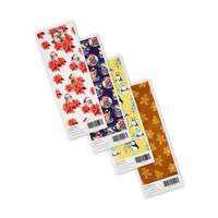 Christmas-themed Novopen Echo 4 and 5 insulin pen stickers with festive designs.