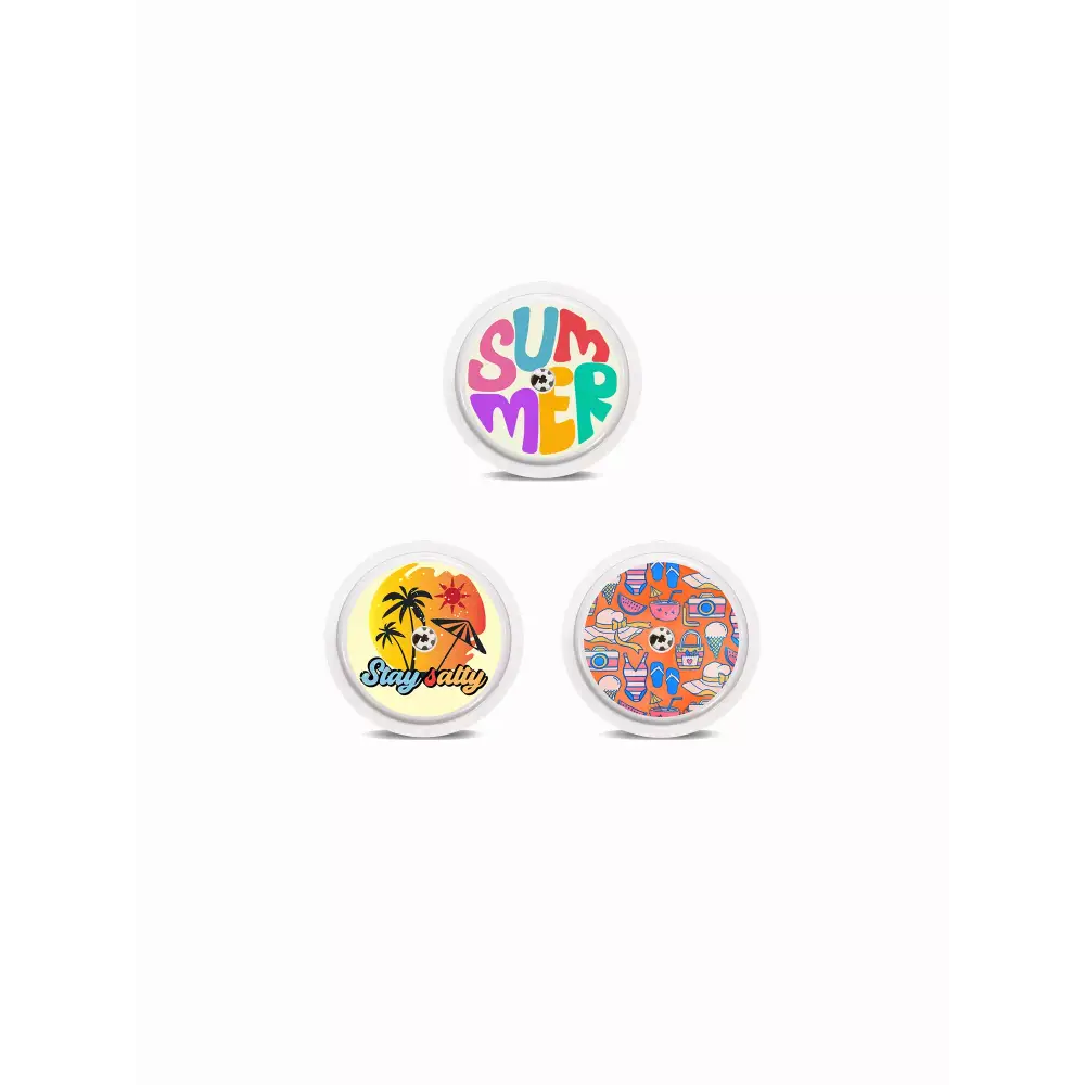 Libre 2 Stickers Summer Edition featuring vibrant tropical and beach-themed designs.