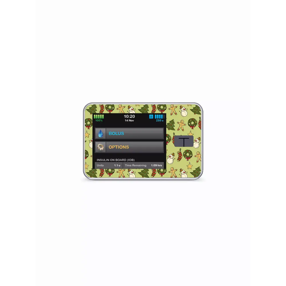 Handheld gaming device with floral skin from Tandem T-Slim Stickers for Christmas 2024