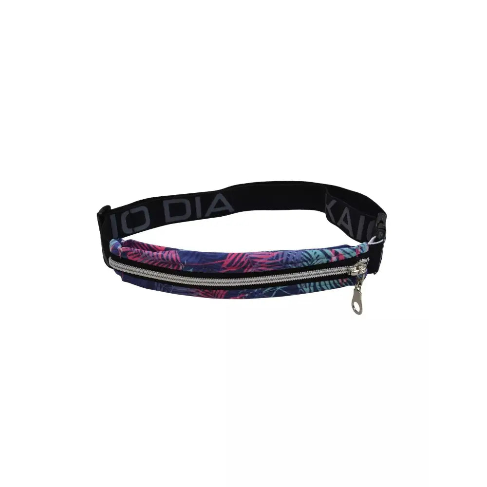 Insulin pump belt pouch Dia-Belt M/L in dark colors with reinforced openings and adjustable strap.