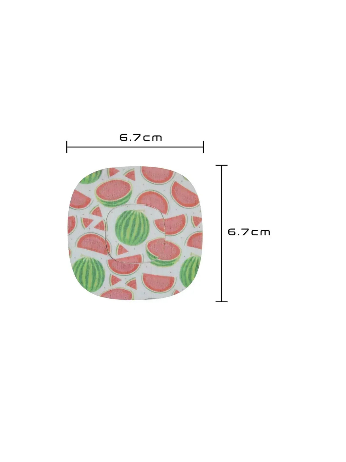 Plaster mocujący do Simplera Sync, seria Fresh, wzór arbuz, wymiary 6,7 x 6,7 cm