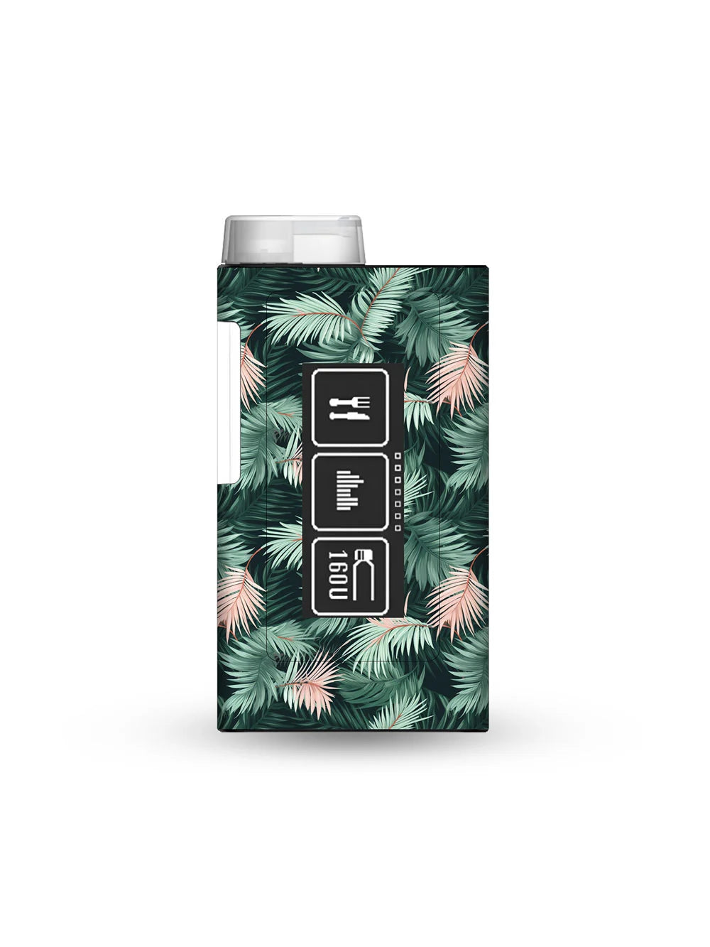 ypsopump mylife insulin pump sticker with palm leaves pattern for tropical style diabetes device personalization