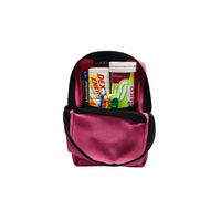 Mini kit bag for diabetics with essentials, compact design, belt loops, pink color.