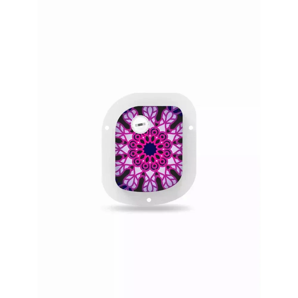Colorful Mandala GlucoMen Day Patch Pump Sticker with secure, lasting hold