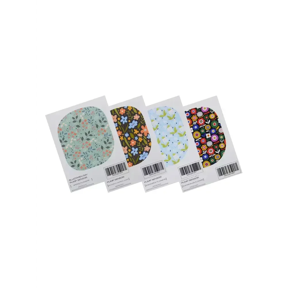 GlucoMen Day Patch Pump Stickers - Spring Collection