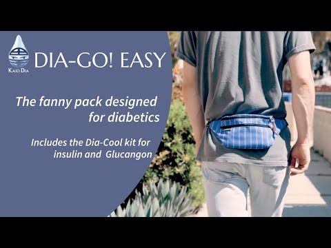 Saszetka biodrowa dla diabetyków z systemem chłodzenia insuliny - Dia-Go Easy!