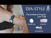 Opaska na czujnik Dexcom G6 w blaszanym pudełku z 5 naklejkami - Dia-Style Special Edition Z NADRUKAMI