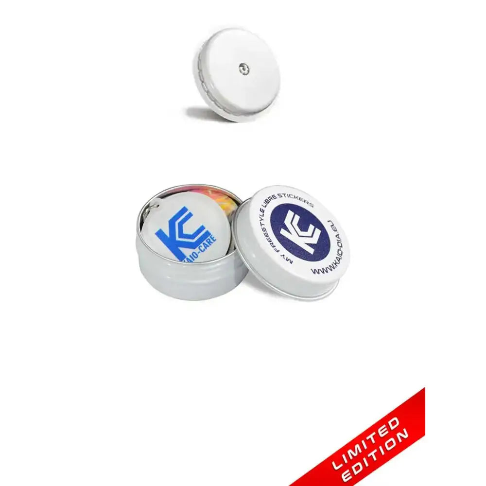 Freestyle Libre 2 Stickers in Reusable Tin Can - Female