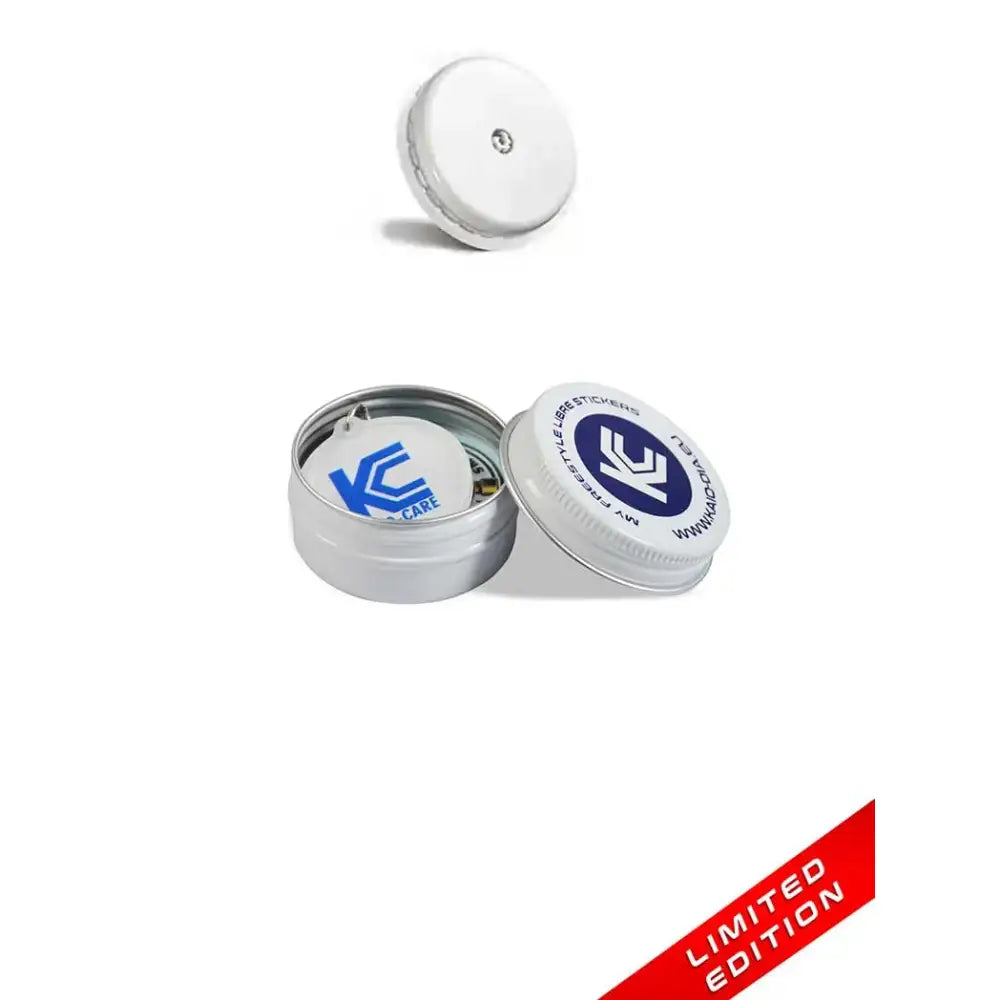 Freestyle Libre 2 Stickers in Reusable Tin Can - Male Serie